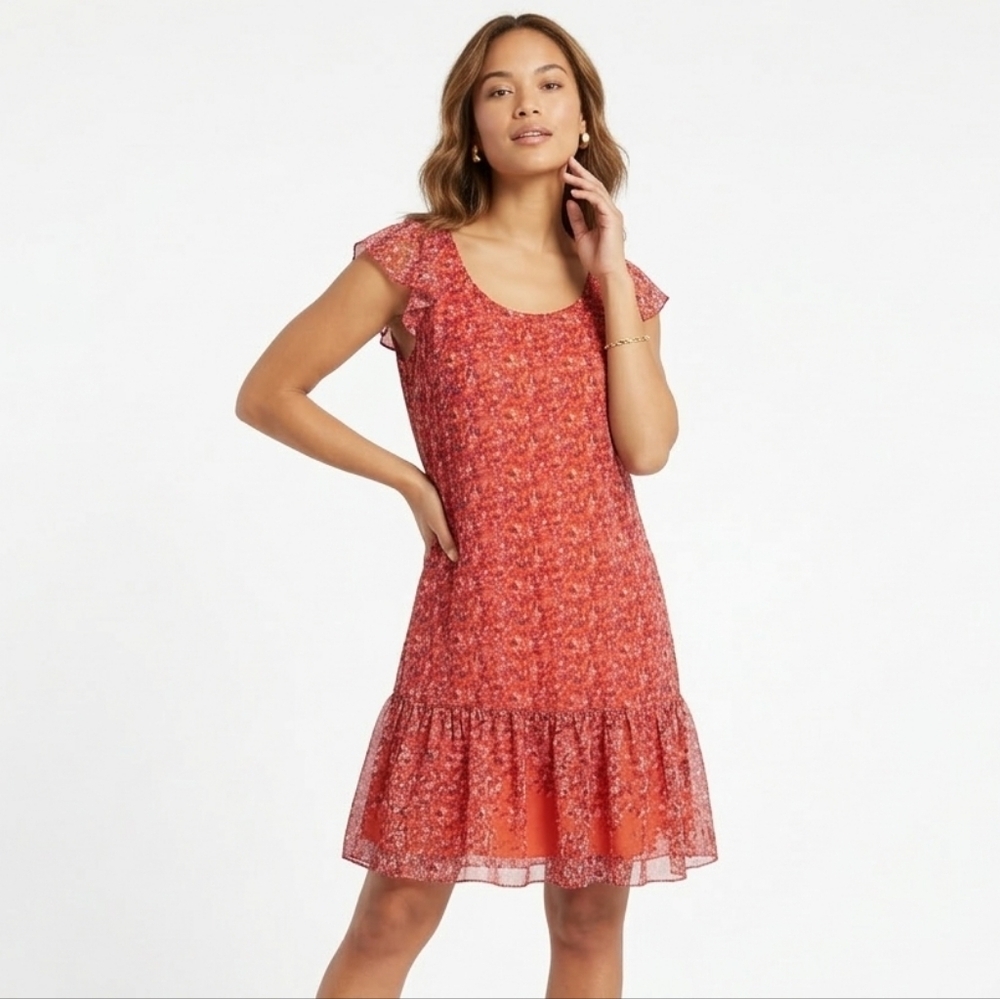 Floral Ruffle Dress - Picture 1 of 13